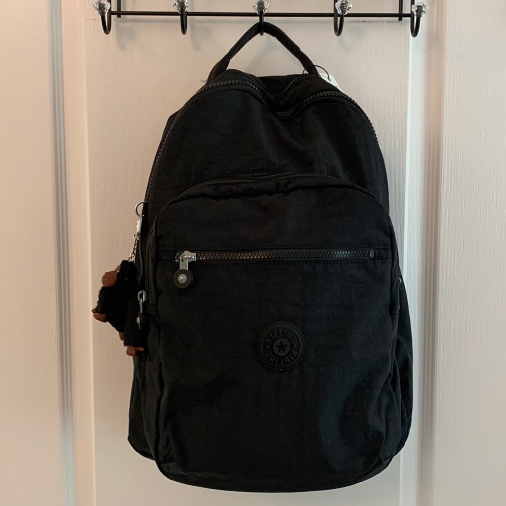 Kipling Seoul Large Black Backpack